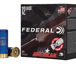FED ALL AMER 12GA 2.75" 1 1/8OZ #7.5