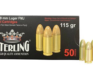STERLING 9MM 115GR FMJ BRASS 50/1500