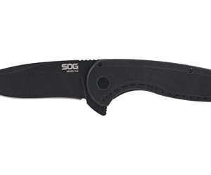 SOG AEGIS FLK 3.25" DROP PT BLK
