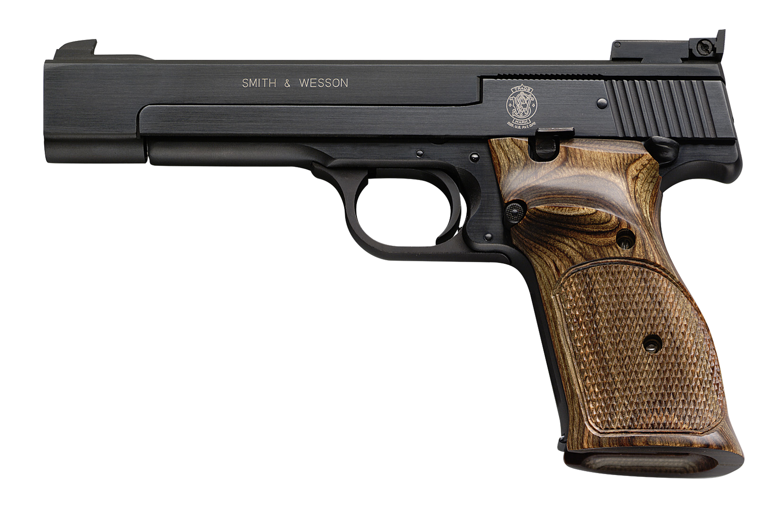 SMITH AND WESSON 41 22LR 10+1 BLUE/WOOD 5.5" AS