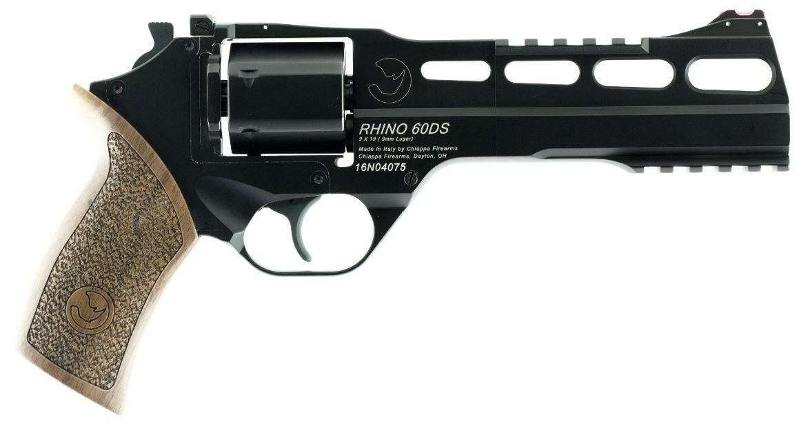 CHIAPPA FIREARMS RHINO 60DS 9MM 6" BLK ADJ