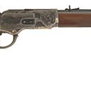 Cimarron CA2010G35 1873 Saddle Full Size 38 Special 357 Mag 10+1, 18" Blued Octagon Steel Barrel, Color Case Hardened Steel Receiver, Fixed Checkered Walnut Stock, Right Hand