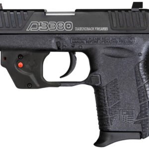Diamondback DB0101E002 DB380 Gen4 w/Laser Micro-Compact Frame 380 ACP 6+1, 2.80" Stainless Steel Barrel, Serrated Stainless Steel Slide, Mint Polymer Frame w/Beavertail & Grip, Viridian Laser