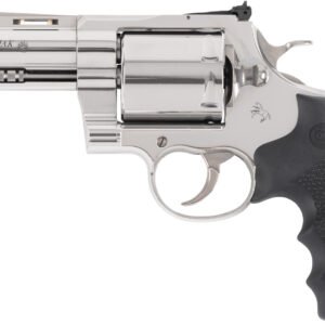 Colt Mfg KODIAKSP4RTS Kodiak 44 Mag 6rd 4.25" Polished Ported Vent Rib Barrel & Cylinder, Recessed Target Crown Muzzle, Polished Stainless Steel Frame, Black Hogue Overmolded Grip, Exposed Hammer