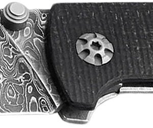 Boker 111103DAM Tiger-Damast Pocket 3.35" Damascus Blade Micarta Handle