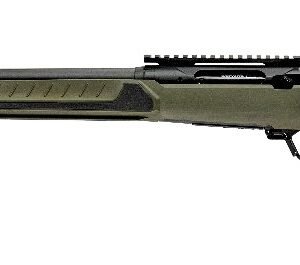 Savage Arms 32648 110 Core Predator Full Size 6mm ARC 10+1 22" Medium Heavy Fluted Barrel, Arca Rail Forend, Hunter Green AccuStock w/AccuFit V2 Synthetic Stock, Left Hand