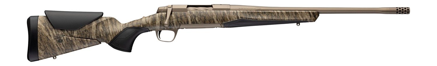 Browning 036147229 X-Bolt 2 Speed SPR Full Size 300 Win Mag 3+1 22" Smoked Bronze Cerakote Fluted Threaded Barrel, Smoked Bronze Cerakote Steel Drilled & Tapped Receiver, Mossy Oak Bottomland Adj Vari