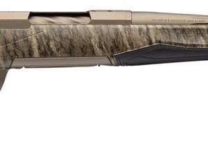 Browning 036147297 X-Bolt 2 Speed SPR Full Size 300 PRC 3+1 22" Smoked Bronze Cerakote Fluted Threaded Barrel, Smoked Bronze Cerakote Steel Drilled & Tapped Receiver, Mossy Oak Bottomland Adj Vari-Tec