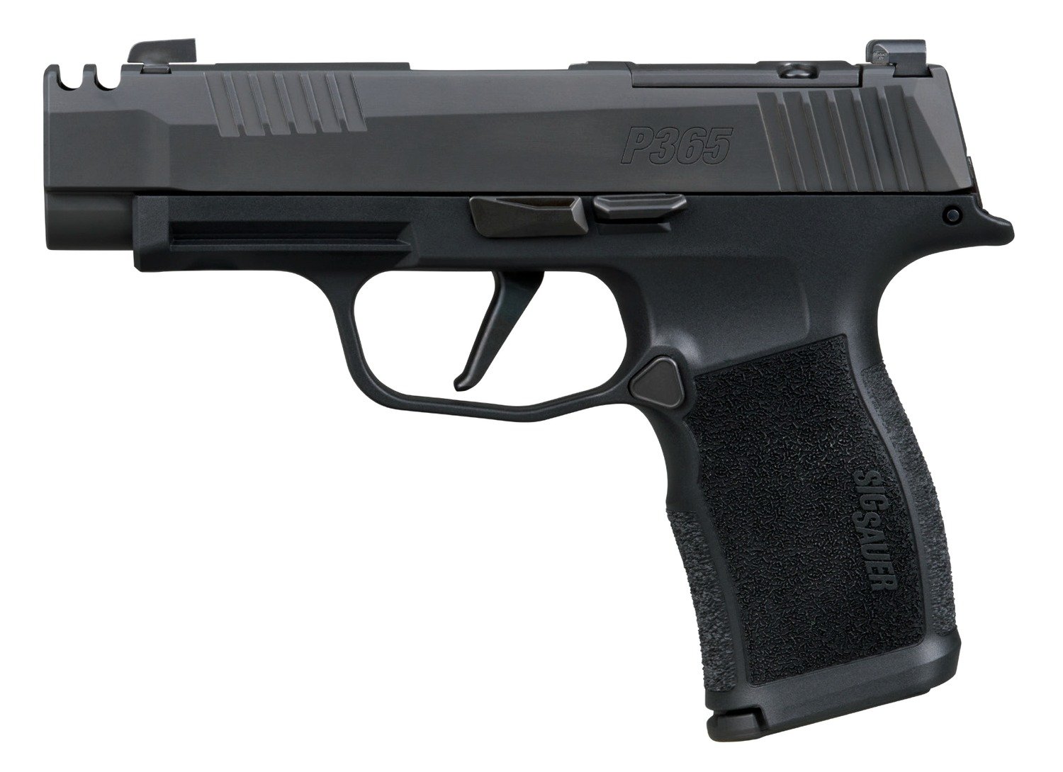 Sig Sauer 365XL380COMP10 P365XL 380 ACP 10+1 3.10" Black Ported Barrel, Black Nitron Stainless Steel Optic Cut/Ported/Serrated Slide, Black Stainless Steel Frame w/Picatinny Rail, Textured Grip, SIG-L