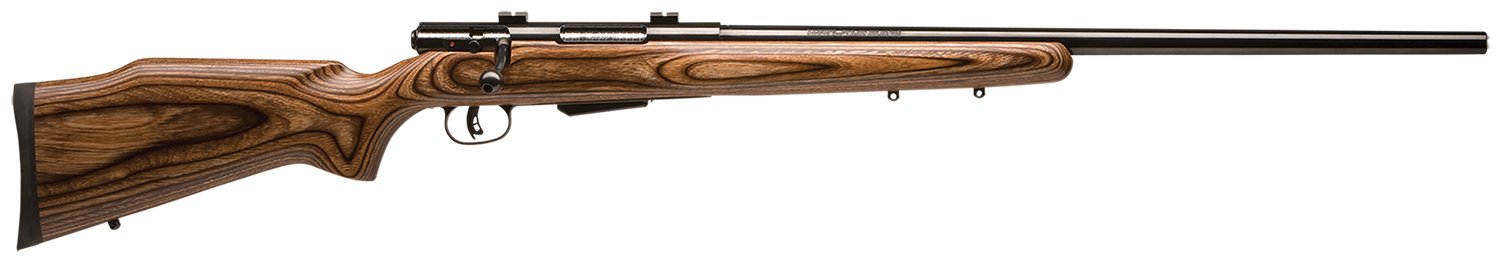 Savage Arms 18527 25 Lightweight Varminter 204 Ruger 4+1 Cap 24" Matte Black Rec/Barrel Natural Brown Laminate Stock Right Hand (Full Size) with Detachable Box Magazine
