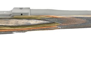 Ruger 17121 Hawkeye Predator Full Size 22-250 Rem 4+1 24" Matte Stainless Steel Barrel, Integral Scope Mounts Stainless Steel Receiver, Green Mountain Fixed Laminate Stock