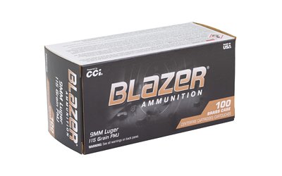 BLAZER BRASS 9MM 115GR FMJ 100/1000 - Image 2