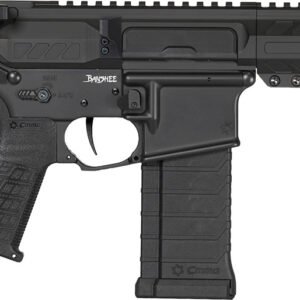 CMMG 54AE10FAB Banshee MK4 5.7x28mm 32+1, Black Nitride Medium Taper Threaded Barrel, EML 11" M-LOK Handguards, Black Armor Cerakote Aluminum Picatinny Rail Receiver, CMMG Zeroed Grips