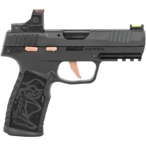 Sig Sauer 322CROSERS10 P322 Rose w/Optic 22 LR 10+1 4" Black Barrel, Black Anodized Serrated w/Optic Slide, Black Stainless Steel Frame w/Picatinny Rail, Rose Laser Engraved Black Polymer Grip, Sig RO