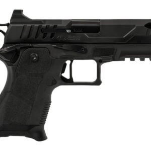 Oa Defense  2311 Pro Compact Frame 9mm Luger 15+1 4.25" DLC Black Steel Optic Ready/Serrated Slide, Black Aluminum Frame w/Picatinny Rail, Black Polymer Grip, Ambidextrous