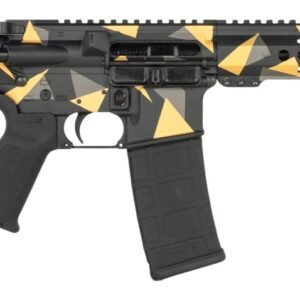 Shark Coast Tactical SCC07176GEO-P Geodesic  5.56 NATO 30+1 10.50" Black Nitride Threaded Barrel, Aluminum Receiver w/Picatinny Rail, M-LOK Handguard, Polymer SB Tactical SBA3 Brace, Polymer Grip