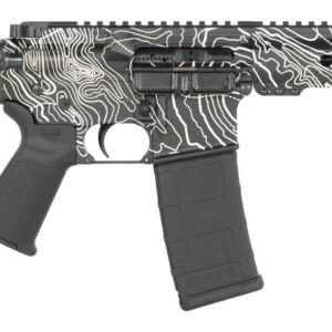 Shark Coast Tactical SCC07312TOPO-P Topography  5.56 NATO 30+1 10.50" Black Nitride Threaded Barrel, Aluminum Receiver w/Picatinny Rail, M-LOK Handguard, Black Polymer SB Tactical SBA3 Brace, Polymer