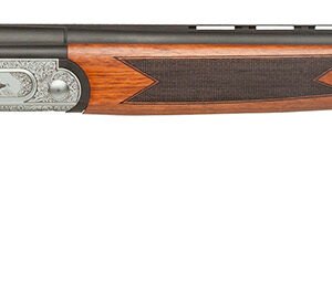 Dickinson LLC GW12W28P Green Wing 12 Gauge 2rd 3" 28" Matte Black Vent Rib Barrel, Engraved Steel Receiver w/Satin Silver Metal Finish, Bead Front Sight, Wood Stock & Ejector