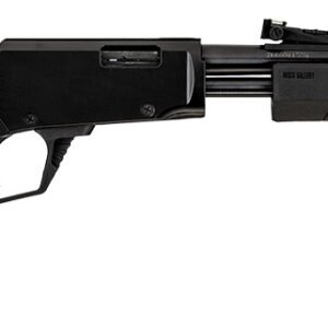 Rossi  Gallery  Pump 22 WMR 12+1 20", Black, Polished Steel Barrel/Rec, Synthetic Stock, Fiber Optic Sights