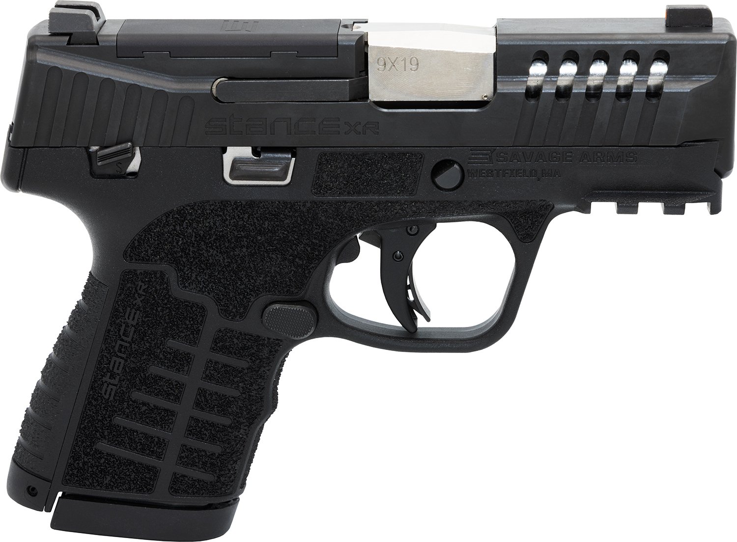 Savage Arms 67052 Stance XR 9mm 13+1 3.20" Natural Black Nitride Ported Stainless Steel Slide Black Glass Filled Nylon Grip Ambidextrous
