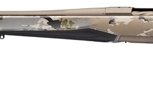 Browning 036125229 X-Bolt 2 Speed Full Size 300 Win Mag 3+1 26" Smoked Bronze Cerakote Fluted Threaded Barrel & Steel Drilled & Tapped Receiver, Ovix Camo w/Black Overmold Adj Vari-Tech Synthetic Stoc