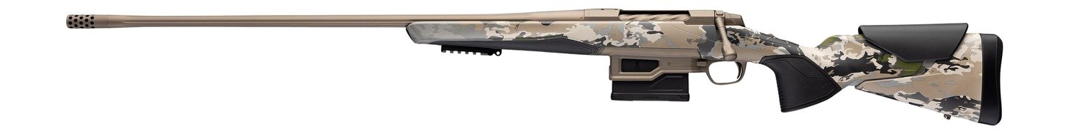 Browning 036127298 X-Bolt 2 Speed LR Full Size 7mm PRC 5+1 26" Smoked Bronze Cerakote Fluted & Steel Drilled & Tapped Receiver, Picatinny Rail Forend, Ovix Camo w/Black Overmold Adj Comb & LOP Synthet