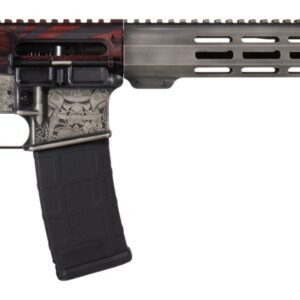 Shark Coast Tactical 300-054-1000-04 Bushido 5.56 NATO 30+1 16" Black Nitride Threaded Barrel, Engraved Aluminum Receiver w/Picatinny Rail, M-LOK Handguard, Magpul Collapsible Black Polymer Stock, Ma