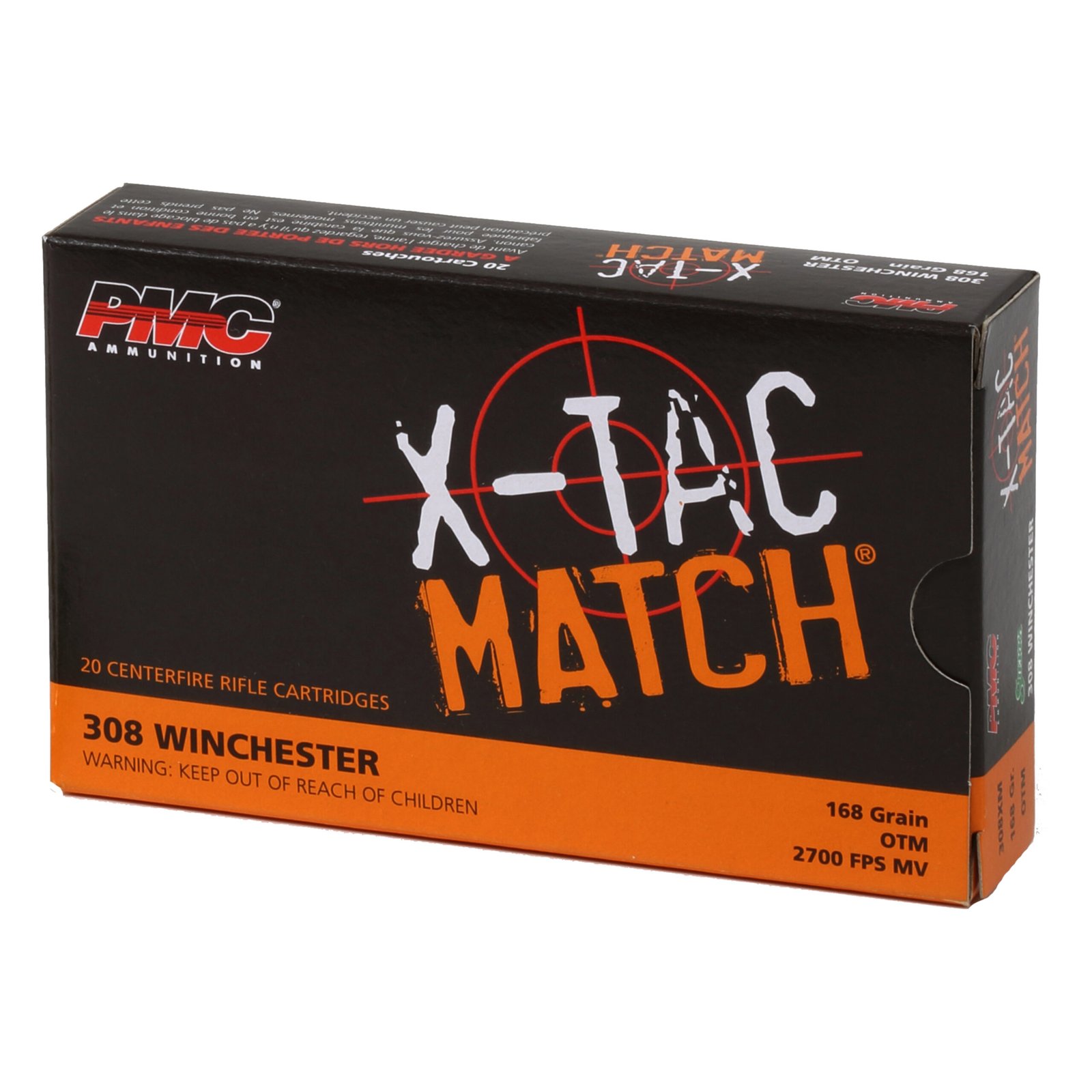 PMC 308 168GR XMATCH OTM 20RD