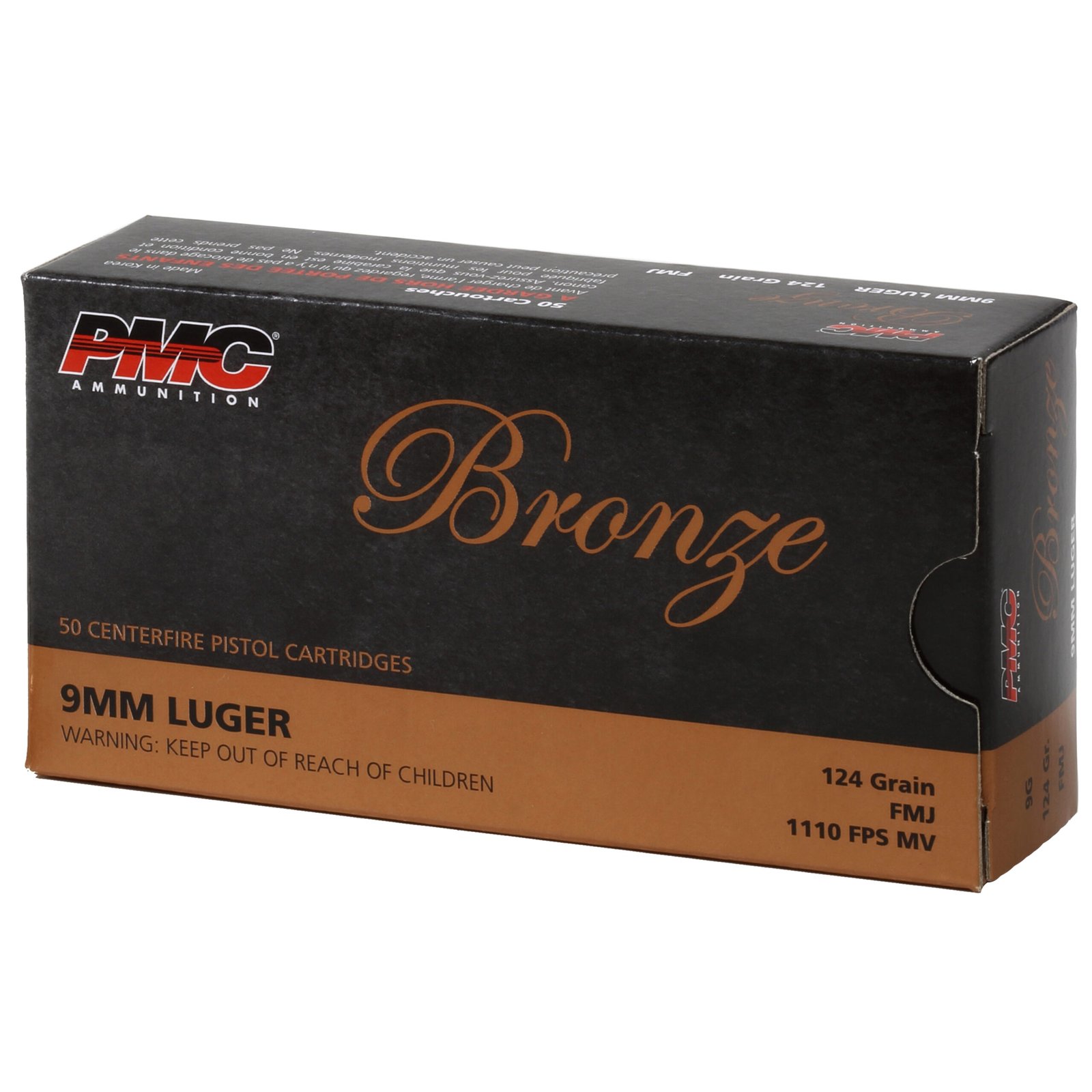 PMC 9MM 124GR BRO FMJ 50RD