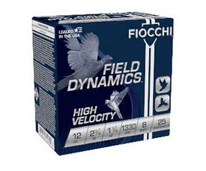 FIOCCHI HV LD 12GA 2.75" #8 25/250