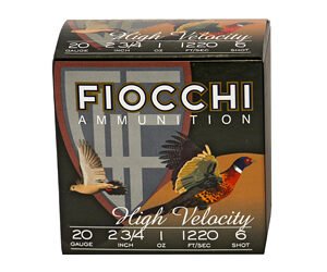 FIOCCHI HV LD 20GA 2.75" #6 25/250