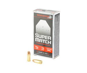 WIN SUPER MATCH 9MM 115GR FN 50/500