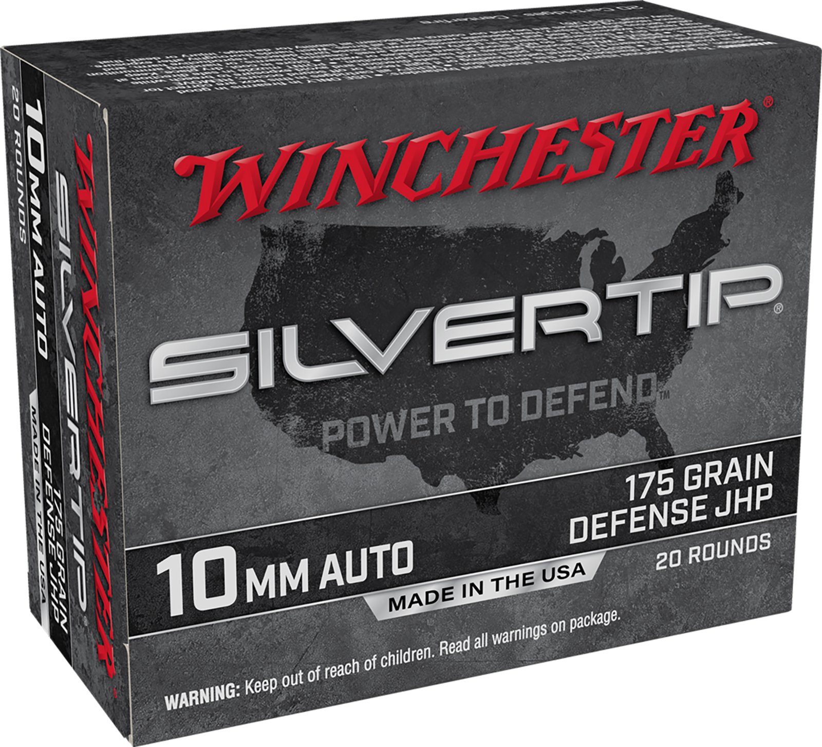 WIN 10MM 185GR SLVRTP HP 20RD