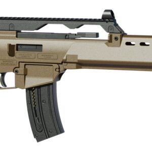 HK 81001322 G36 22 LR 10+1 18.13" Black Barrel w/Flash Suppressor, Flat Dark Earth Receiver w/Picatinny Rail, Flat Dark Earth Folding Synthetic Stock, Polymer Grip