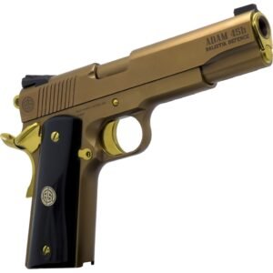 Dickinson LLC DKSN45CB Adam 1911 Cigar Full Size 45 ACP 8+1 5" Steel B Serrations Slide, Steel Frame w/Beavertail