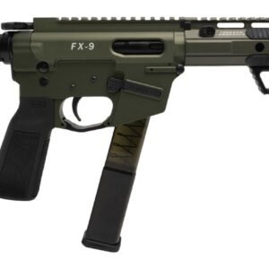 Freedom Ordance FX9P10E-ODG FX9P Elite 9mm Luger 10" Black Nitride Threaded Barrel, OD Green Anodized Aluminum Receiver w/Picatinny Rail, M-LOK Handguard, Black Polymer SB Tactical SBA5 Brace, Black P